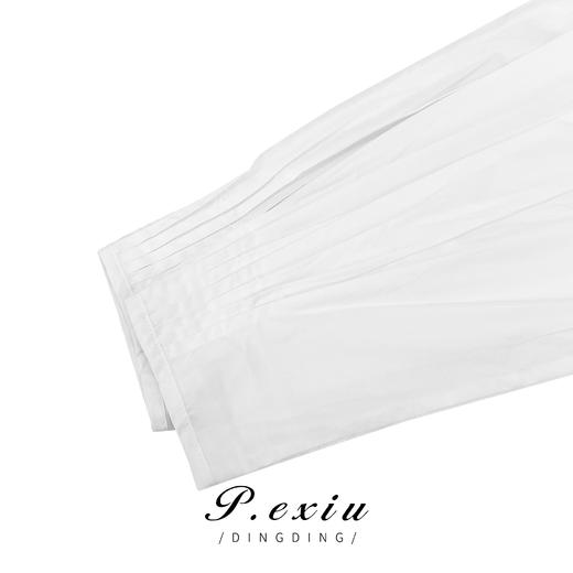 04-1潘依绣丁丁宠粉PanYiXiu/潘依绣百搭圆领简约时尚长袖设计款拼接T恤 21060T 商品图2