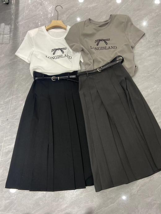 【门店同款】ENJOY夏季蝴蝶结腰带半裙套装 157544313 商品图2