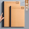 开学季福利！【2本装 送贴纸】小红书同款超厚复古笔记本送ins贴纸高颜值可diy空白横线牛皮本子 商品缩略图3