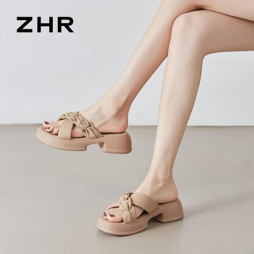 ZHR则则美拉德拖鞋2024新款夏季外穿仙女ins软底厚底轻便凉拖鞋女 商品图8
