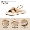 ZHR则则仙女软底厚底拖鞋夏季新款交叉一字休闲凉鞋小香风沙滩鞋 商品缩略图2