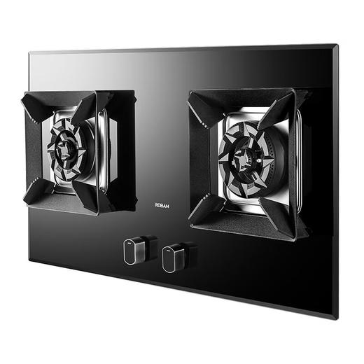 老板（Robam）JZT-57B1K家用防爆钢化玻璃面板 易打理嵌入式燃气灶 猛火灶5.0kW灶具（天然气)开孔700*400*R10 商品图3