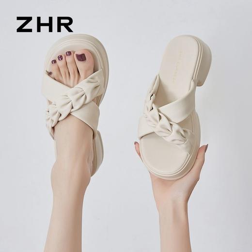 ZHR则则美拉德拖鞋2024新款夏季外穿仙女ins软底厚底轻便凉拖鞋女 商品图7