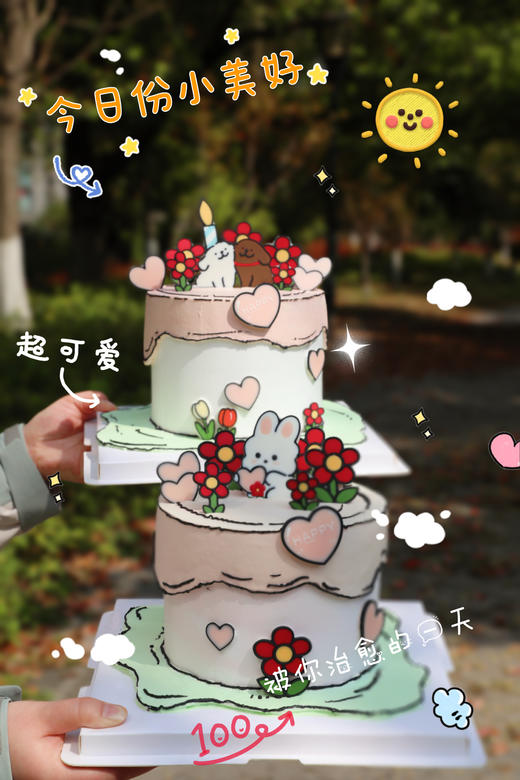 二次元卡通蛋糕 商品图0