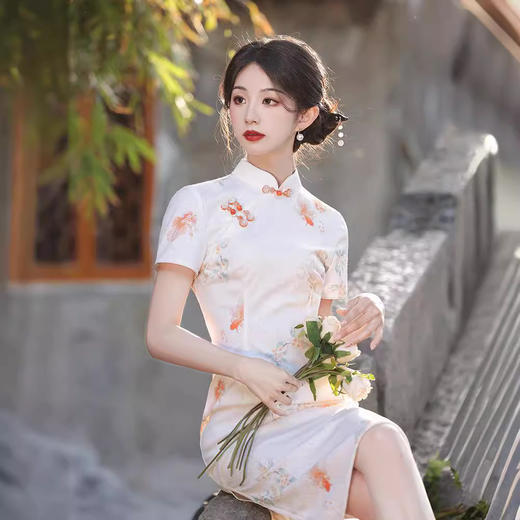 锦鲤送考旗袍高考中考妈妈穿旗开得胜GR5144 商品图3