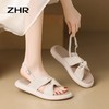 ZHR则则仙女软底厚底拖鞋夏季新款交叉一字休闲凉鞋小香风沙滩鞋 商品缩略图4