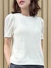 TYNVIE 泡泡袖短袖上衣-白色 商品缩略图3