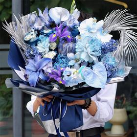 定制款蓝色系高级花礼