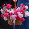 康乃馨手提花篮--送妈妈送长辈生日花礼 商品缩略图2