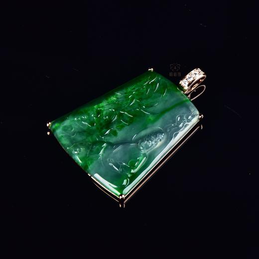 【观自在】飘绿翡翠观音坠-GZ12401001 商品图2