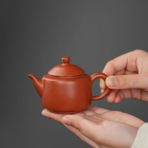 清兮原矿朱泥壶 宜兴原矿紫砂壶功夫茶泡茶壶紫砂茶具仿古壶 商品图1