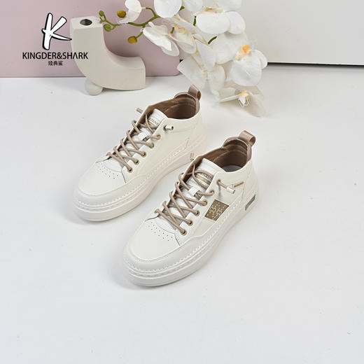 经典鲨2024年春款新款男士平底一脚蹬舒适休闲鞋板鞋KF11-D14011 商品图1