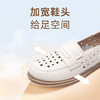 信诺 真皮舒适女鞋 2024新款夏季镂空透气妈妈鞋一脚蹬单鞋乐福鞋24C8681-07T 商品缩略图2
