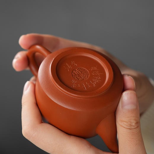 清兮原矿朱泥壶 宜兴原矿紫砂壶功夫茶泡茶壶紫砂茶具仿古壶 商品图2