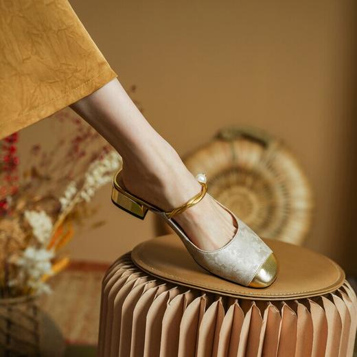 【预售5天】新中式国风小香风，一脚蹬单鞋气质高跟鞋PS&PS1785 商品图3