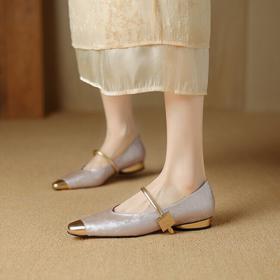 【预售5天】国风中式玛丽珍鞋，尖头拼色女式单鞋HCYYHD&5349