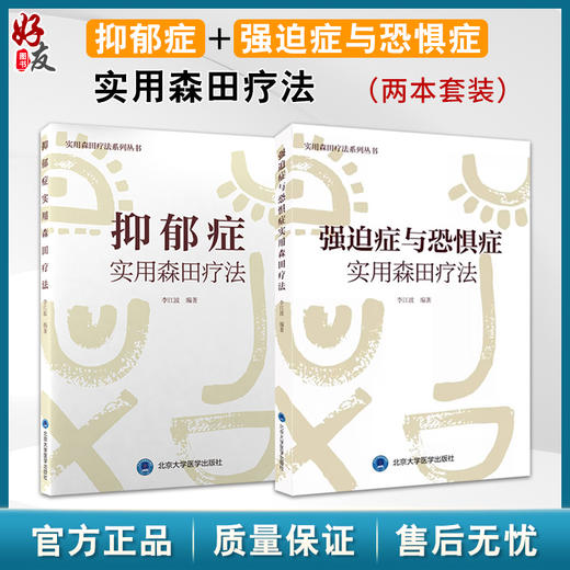 全2册 抑郁症实用森田疗法 实用森田疗法系列丛书+强迫症与恐惧症实用森田疗法 各型抑郁症森田疗法治疗重点方法技巧详述  商品图0