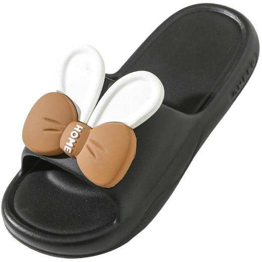 可爱卡通兔耳朵蝴蝶结凉拖鞋室内家用拖鞋浴室拖鞋防滑高级感外穿 商品图4