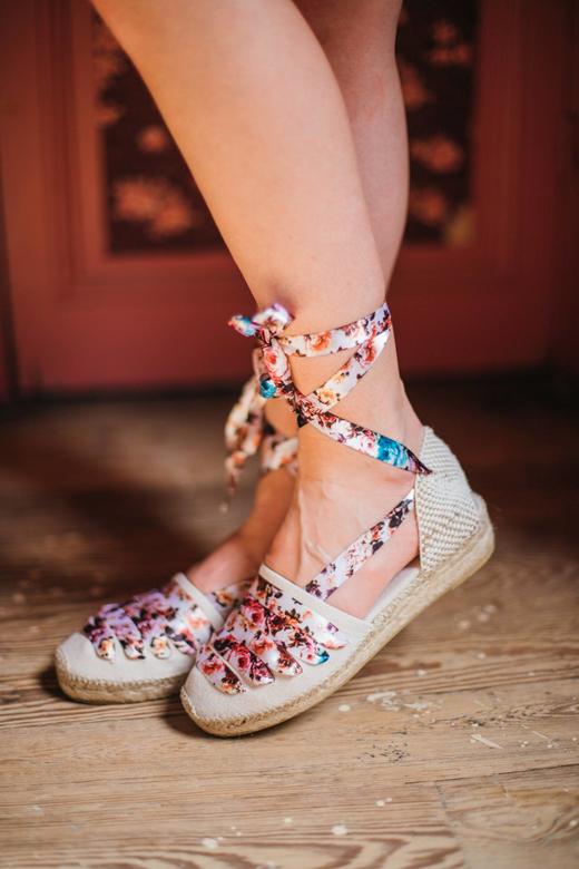 西班牙原产手工制作时尚轻便超舒适绑带款女士草编鞋2402PQ 商品图6