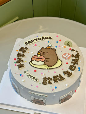 卡皮巴拉数码打印蛋糕