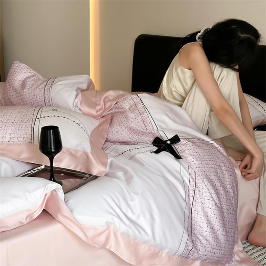 【超柔软Air丝滑】【春夏门店明星爆款】天棉缎四件套 进口莱赛尔天丝棉数码印花套件（赠送礼盒包装） 商品图7