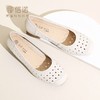 信诺 真皮舒适女鞋 2024新款夏季洞洞鞋粗跟镂空单鞋中年妈妈凉鞋24C5009-013 商品缩略图0