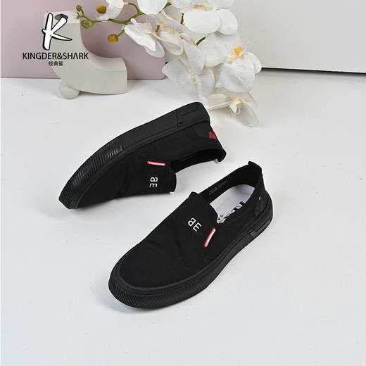 经典鲨2024年春季新款男士一脚蹬平底鞋豆豆鞋KW08-D14031 商品图2