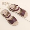 信诺 真皮舒适女鞋 2024新款夏季软底爆款魔术贴中老年妈妈鞋凉鞋L618-12 商品缩略图6