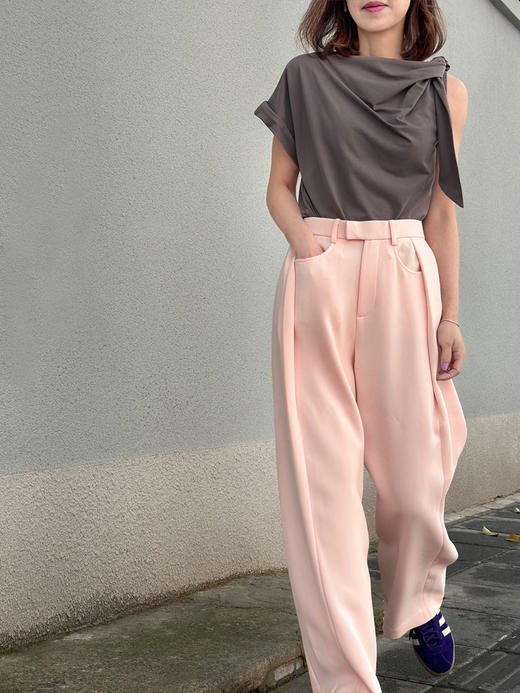 TYNVIE不对称设计T-shirt 商品图4