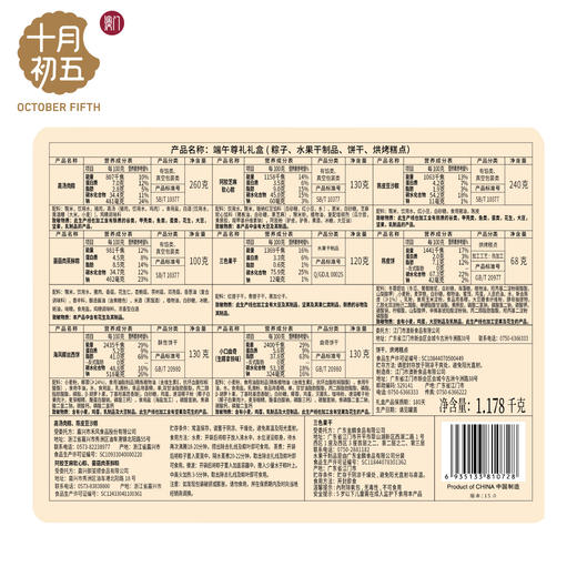 十月初五-端午尊礼礼盒（铁罐）1178g 商品图2