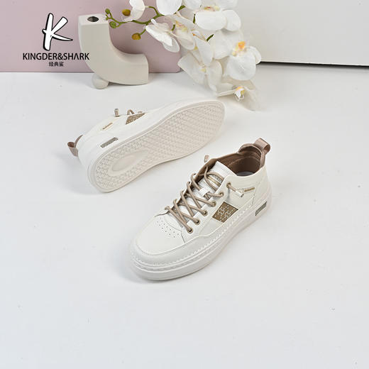 经典鲨2024年春款新款男士平底一脚蹬舒适休闲鞋板鞋KF11-D14011 商品图3