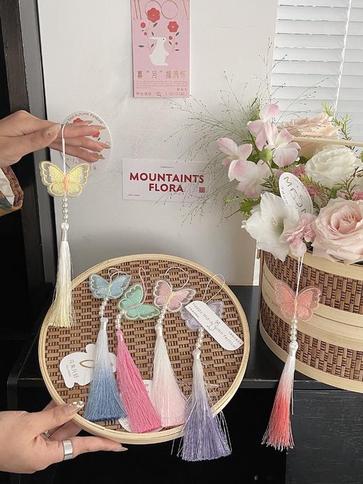 【配饰】刺绣蝴蝶流苏（1个/包） 商品图9