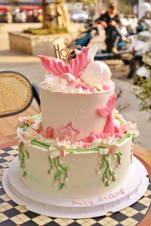 双层梦幻人鱼花园（图为10+6双层蛋糕） 商品图3