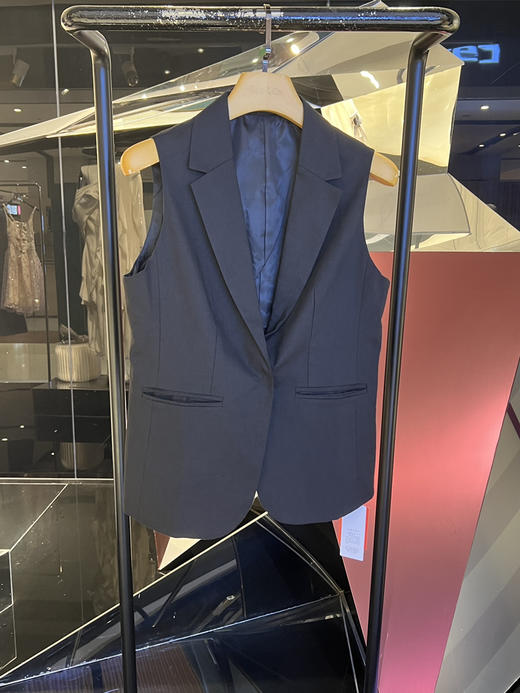 气质显瘦亚麻西装马甲 商品图0