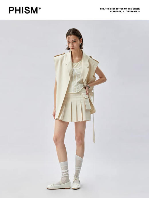 外漏口袋百褶裙 商品图1