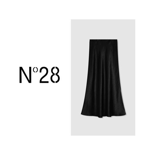 【破价】夏季女款设计师气质醋纤半身裙 纯色高腰显瘦长裙8A23Q553 商品图1