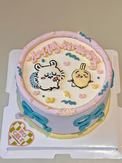 chiikawa飞鼠&乌萨奇手绘蛋糕 商品图0