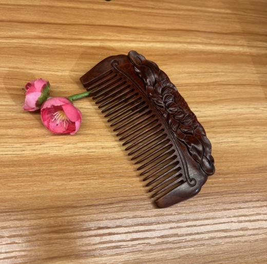 紫檀梳°莲花荷叶 商品图0