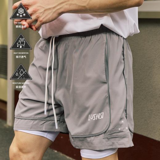 LUSHISI夏季新款[线条]美式篮球四五分运动短裤街头速干跑步裤子 商品图0