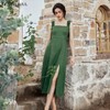 OLrain欧芮儿法式无袖连衣裙女夏季2024新款气质高级感收腰中长裙 商品缩略图0