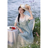 鹿向南「海盐薄荷」法式外搭吊带连衣裙两件套女夏季新款裙子L36816 商品缩略图3