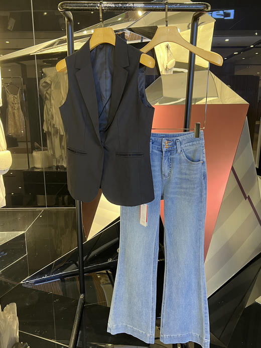 气质显瘦亚麻西装马甲 商品图2