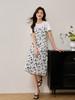 【专属特价】熙世界休闲假两件碎花连衣裙夏2025法式气质收腰雪纺裙子设计感 商品缩略图4