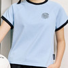 LUSHISI女子运动速干混纺圆领短款短袖健身跑步篮球tee恤女[徽章] 商品缩略图2