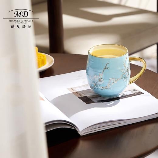 【6F】玛戈隆特玉兰花开骨瓷茶具马克杯奶杯早餐杯家用办公室杯子高颜值 商品图4