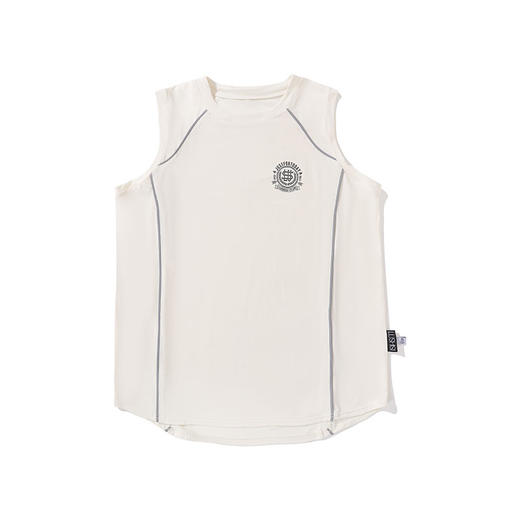 LUSHISI女子运动速干紧身球衣背心短款健身跑步篮球无袖tee恤徽章 商品图4