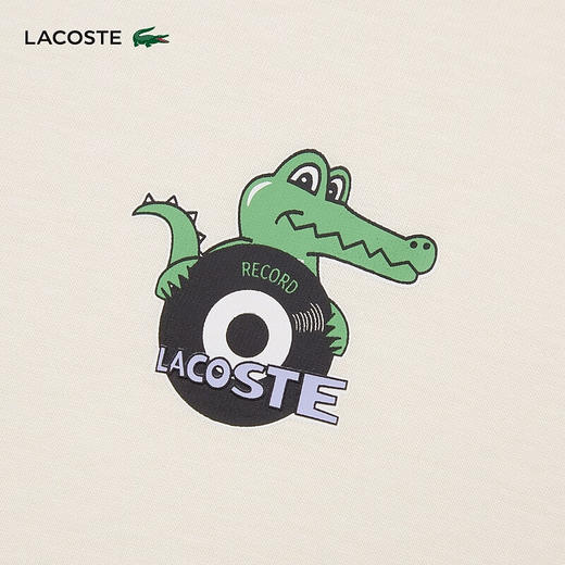 Lacoste法国鳄鱼夏日系列新款男女情侣T恤圆领舒适T恤TH8182-98 商品图14