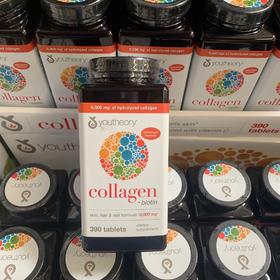 Youtheory Collagen 18种氨基酸 改善肌肤 胶原蛋白 390粒 美国代购，无中文标签，介意慎拍