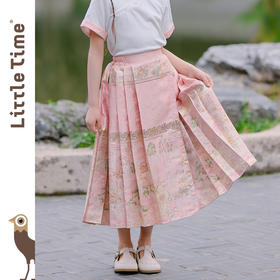littletime女童汉服裙子春夏装新款中国风马面裙高级感儿童半身裙