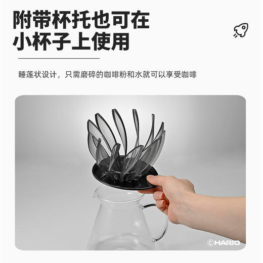 【HARIO】V60睡莲滤杯12片睡莲花瓣可拆卸清洗替换VDSU 商品图1